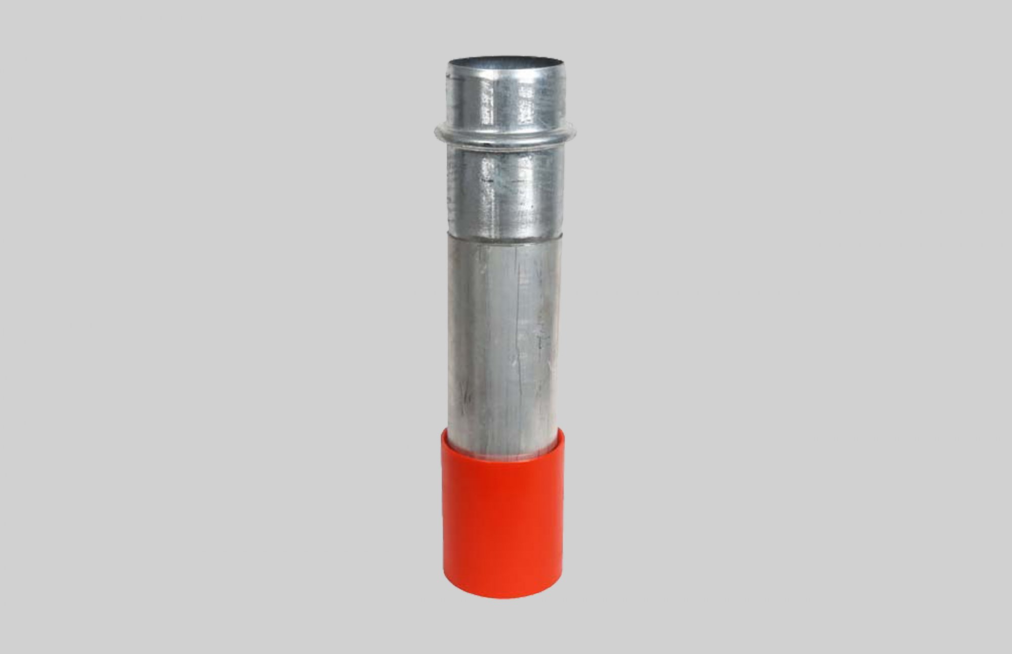 Aluminum Dig Tubes 120 Wall - 6" Male Bush Hog x Urethane Tip