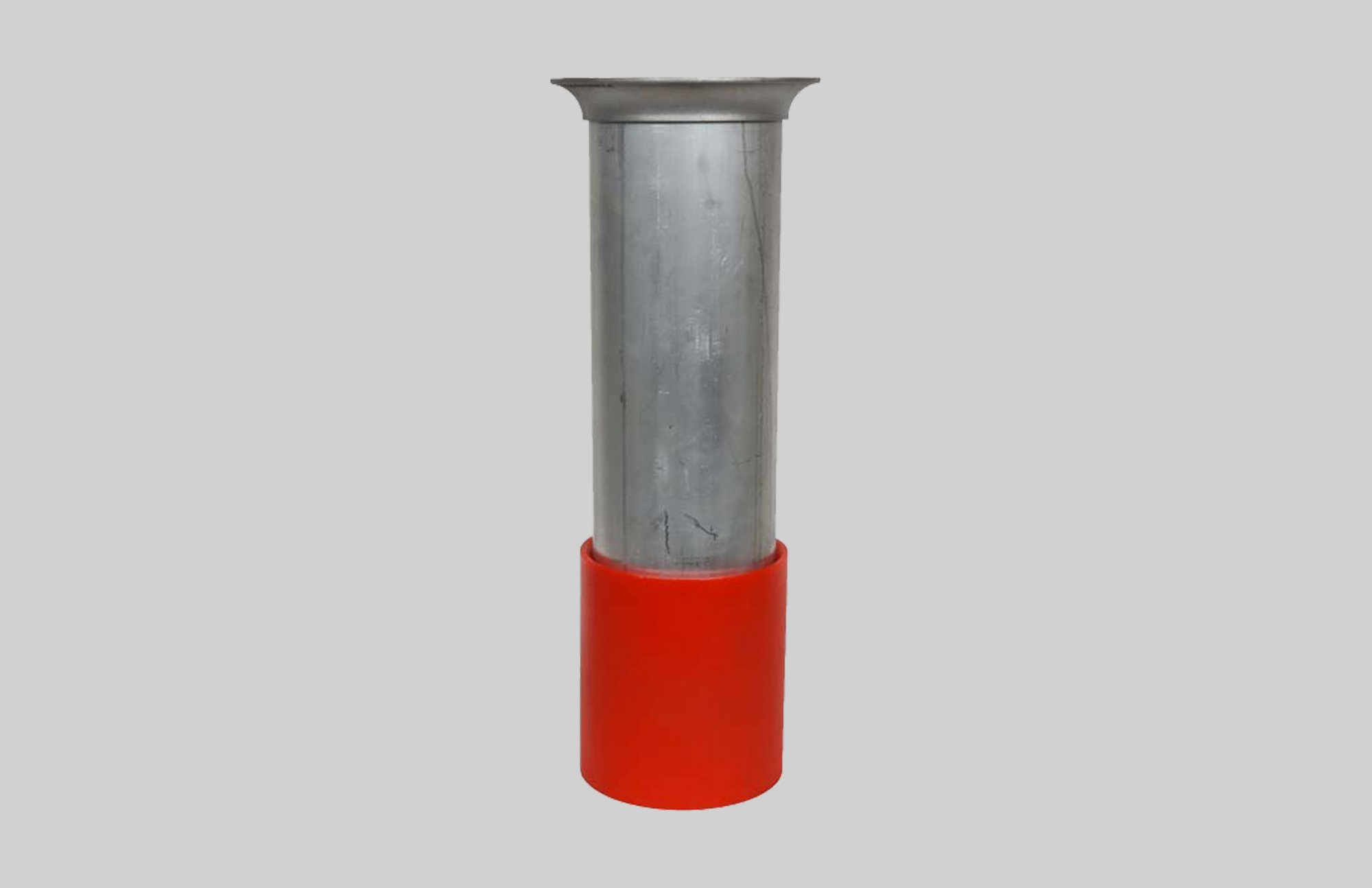 Aluminum Dig Tube 120 Wall - 6" Flat Flange x Urethane Tip