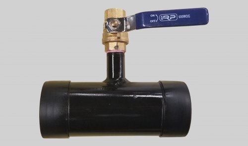 Carbon Steel Pipe Nipple with Brass Ball Valve - Blow Off