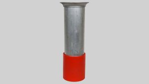 Aluminum Dig Tube 120 Wall - 8" Flat Flange x Urethane Tip